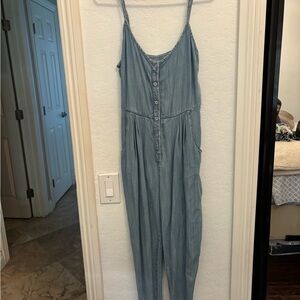 RVCA Light Blue Chambray Top